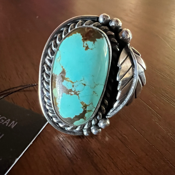 Raegan Hough®  American Turquoise Sterling Silver Ring -One of a Kind sz 8.5