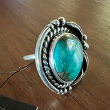 Raegan Hough®  American Turquoise Sterling Silver Ring -One of a Kind sz 8.5