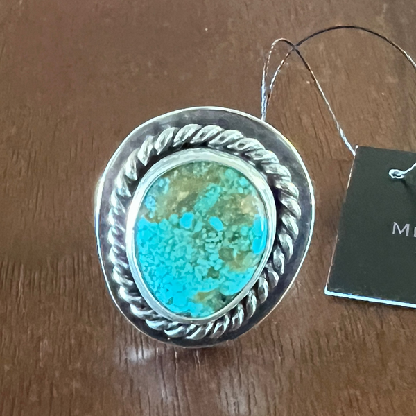 Raegan Hough®  American Turquoise Sterling Silver Ring -sz 7.5