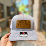 Hometown Co® Donald Trump 2024 Leather Patch Hat