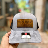 Hometown Co® Trump 2024 No More Corruption Leather Patch Hat