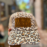 Hometown Co® Trump Vance 2024  Leather Patch Leopard  Hat