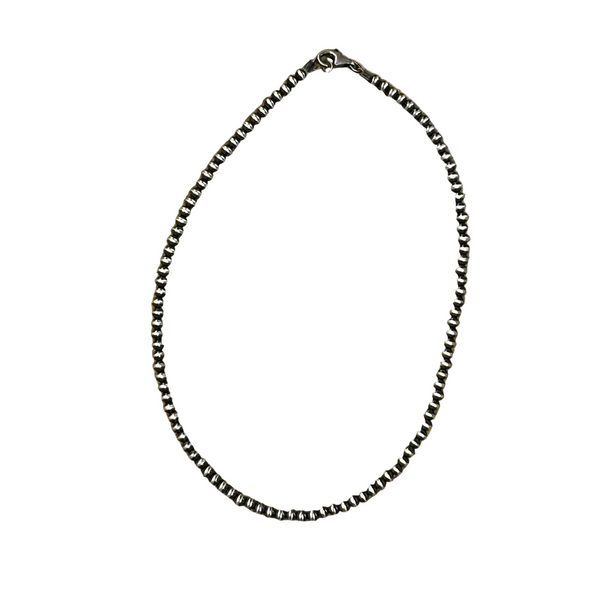 Buckle Boss® Sterling Silver Navajo Pearl Necklace - 5mm- 18"