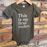 Gladfolk® My First Rodeo Organic Baby Bodysuit