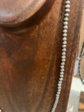 Buckle Boss® Sterling Silver Navajo Pearl Necklace - 4mm- 24"