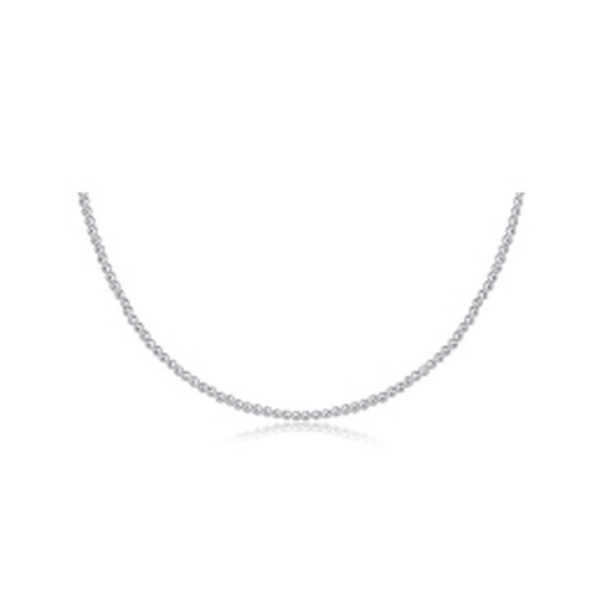 enewton® 15" Sterling Silver Choker 2mm Bead Necklace