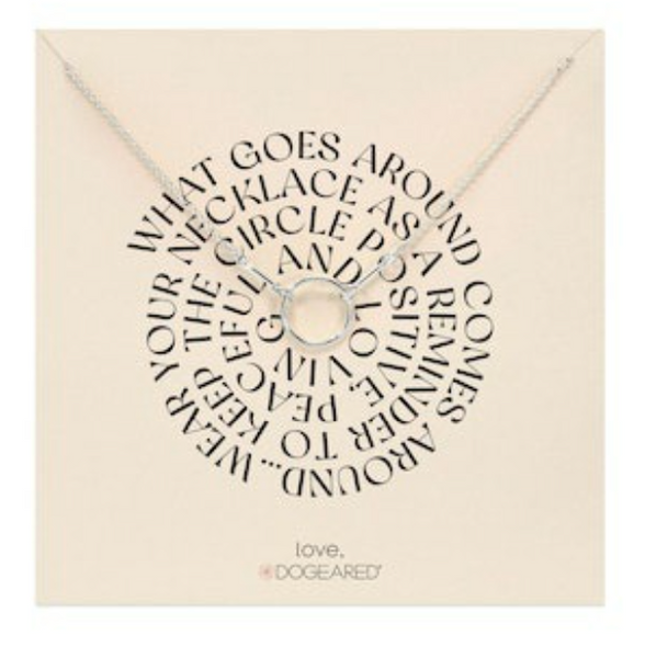 Dogeared® Sterling Silver What Goes Around- Karma Necklace