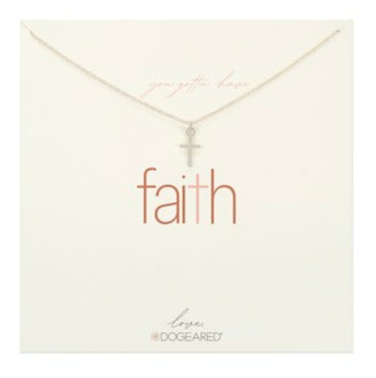 Dogeared® Sterling Silver Modern You Gotta Have Faith - Cross Necklace