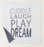 Barefoot Dreams® CozyChic® Cuddle Laugh Play Dream Receiving Blanket