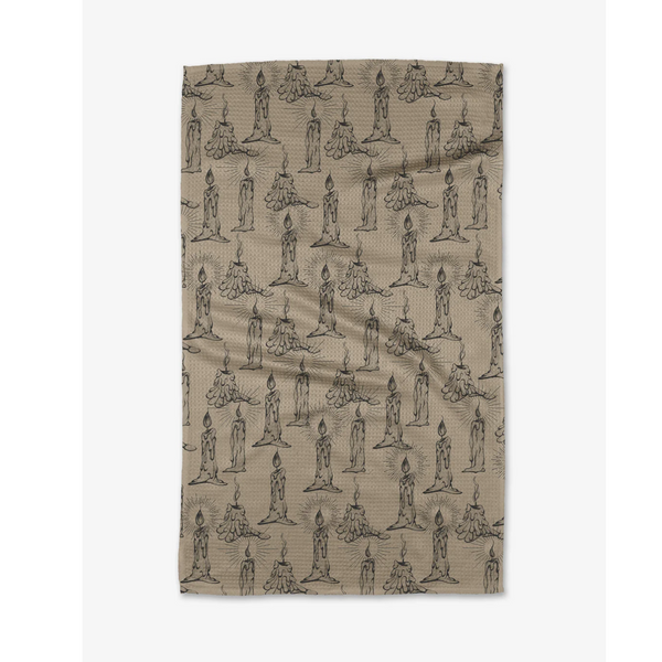 Geometry House® Kitchen Dish Tea Towel - Floating Candles
