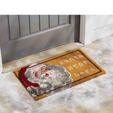 Mud Pie® Santa Stop Here Door Mat