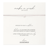 Dogeared® Sterling Silver Make a Wish Pearl Silk Thread Necklace