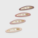 Kitsch® Enamel Snap Clips 4pc - Terracotta