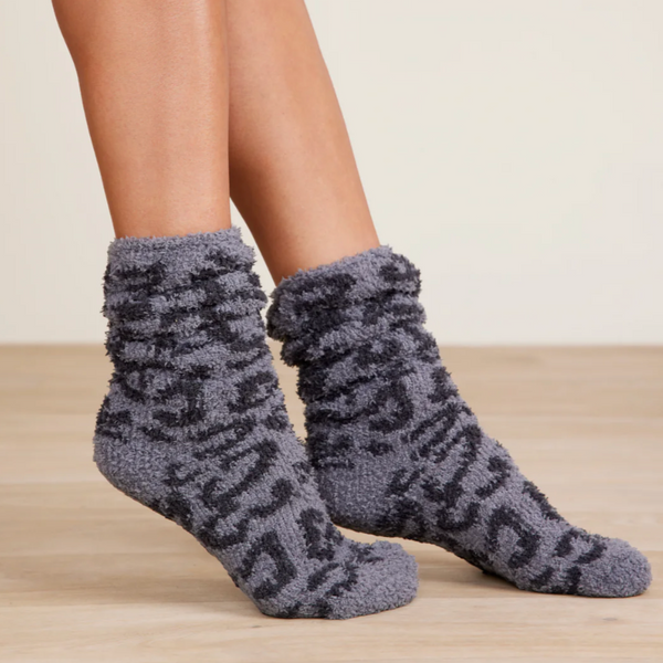 Barefoot Dreams® CozyChic® Women's Barefoot in the Wild Leopard Socks