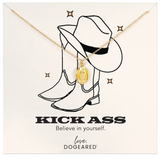 Dogeared® Dipped Gold 16" Kick Ass - Cowboy Hat