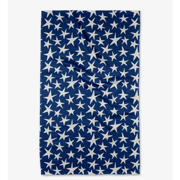 Geometry House® Kitchen Dish Tea Towel -USA Stars