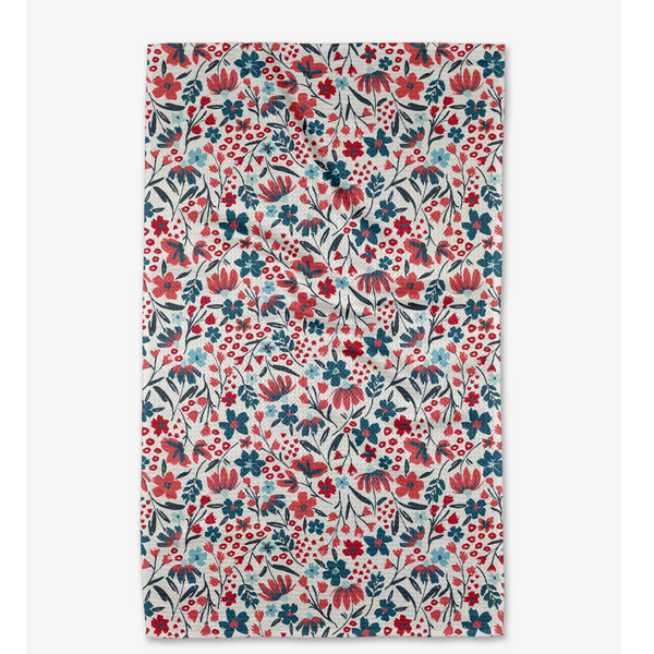 Geometry House® Kitchen Dish Tea Towel -Summer Bloom