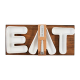 Mud Pie® E A T Tidbit Board Set