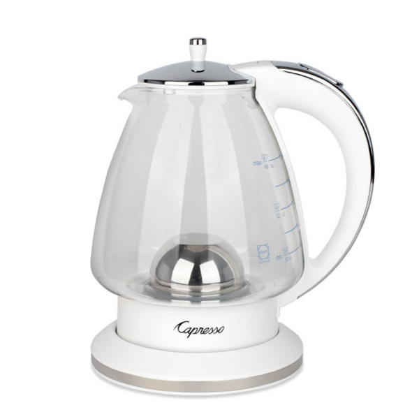 Capresso® H2O Glass Rapid Boil Kettle in White