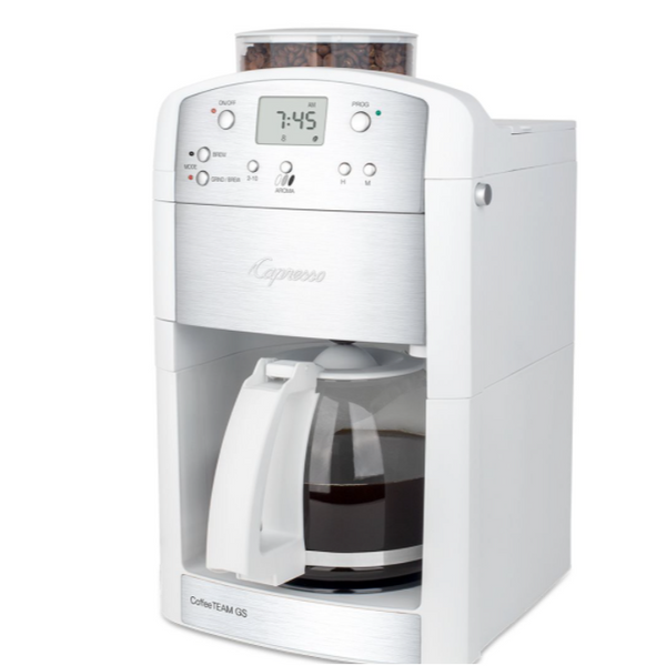 Capresso® Coffee TEAM GS Grind & Brew in White