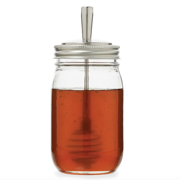 Fox Run® Jarware Honey Dipper Lid for Mason Jars - Regular Mouth