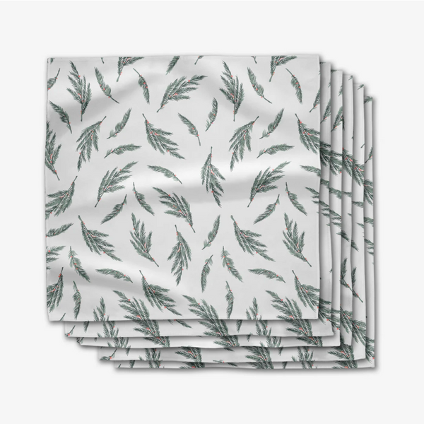 Geometry House® Napkins Set - Mistletoe