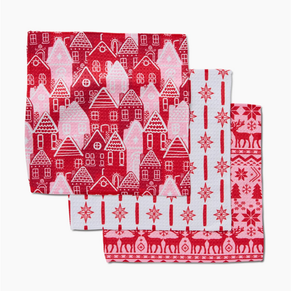 Geometry House® Dishcloth Set - 3 Pack - Holidays