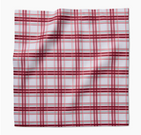 Geometry House® Napkins Set - Candy Cane Plaid