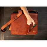 Kodiak Leather® Messenger Bag