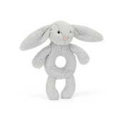 Jellycat® Bashful Bunny Ring Rattle - Silver