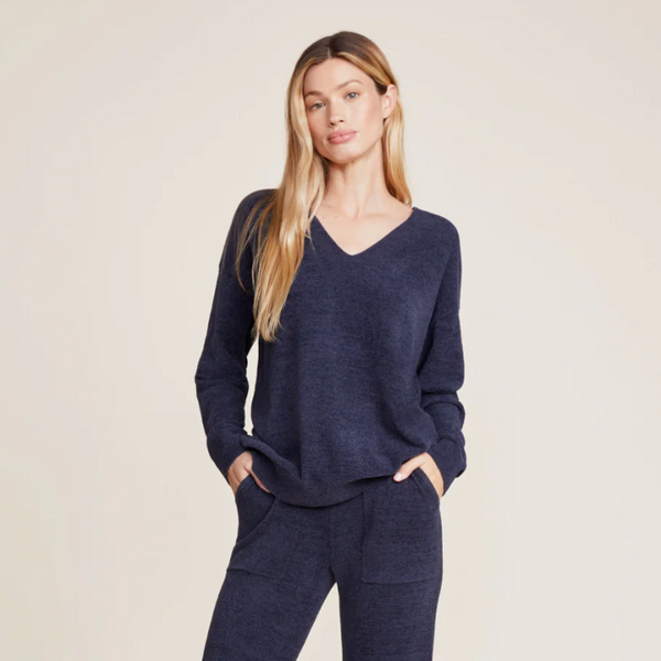 Barefoot Dreams® CozyChic Ultra Lite® V Neck Hi Low Pullover