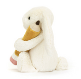 Jellycat® Bashful Cream Bunny with Pencil