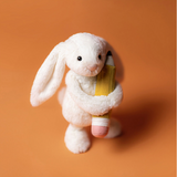 Jellycat® Bashful Cream Bunny with Pencil