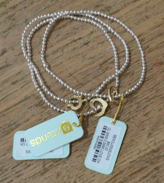 enewton® Classic Extends Gold 2.5mm Sterling Bead Bracelet Gold Love Heart