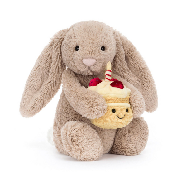 Jellycat® Bashful Beige Birthday Bunny