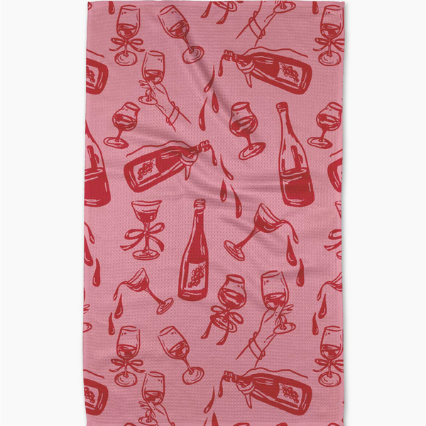 Geometry House® Kitchen Dish Tea Towel - Wining and Dining