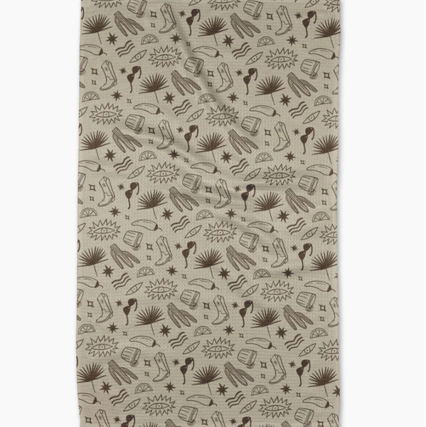 Geometry House® Kitchen Dish Tea Towel - Bonfire Nights