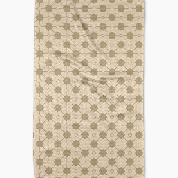 Geometry House® Kitchen Dish Tea Towel - Flora Tile
