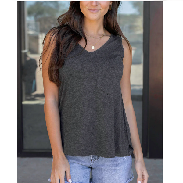 Grace & Lace® Perfect Pocket V-Neck Tank