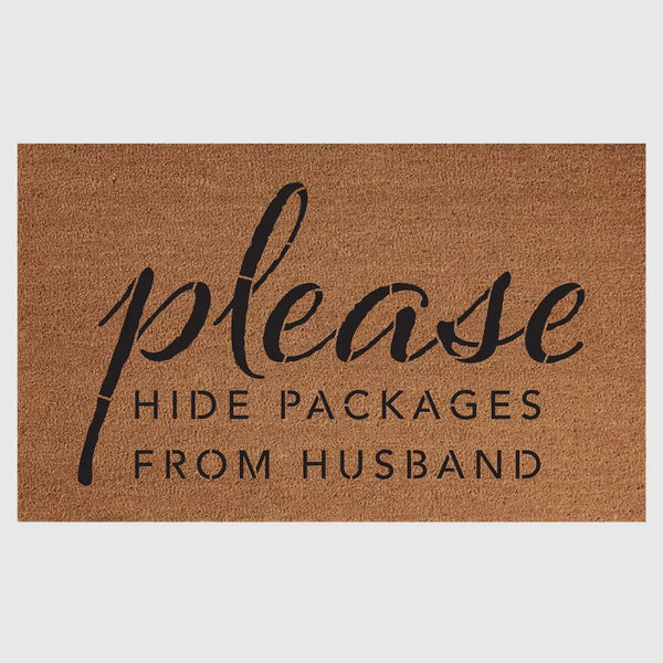Second Nature® Door Mat - Please Hide Packages from Husband