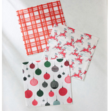 Geometry House® Kitchen Dishcloth Set - Xmas Day