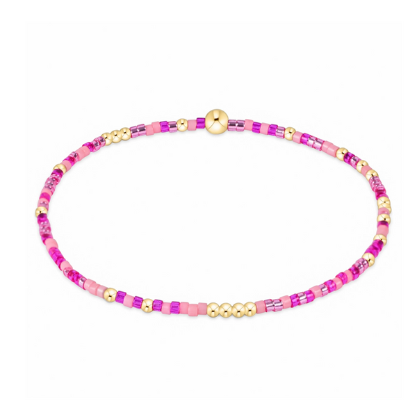 enewton® Extends Hope Unwritten- Gold Bead Bracelet - Back to the Fuchsia