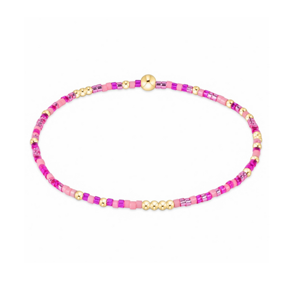 enewton® Hope Unwritten- Gold Bead Bracelet - Back to the Fuchsia