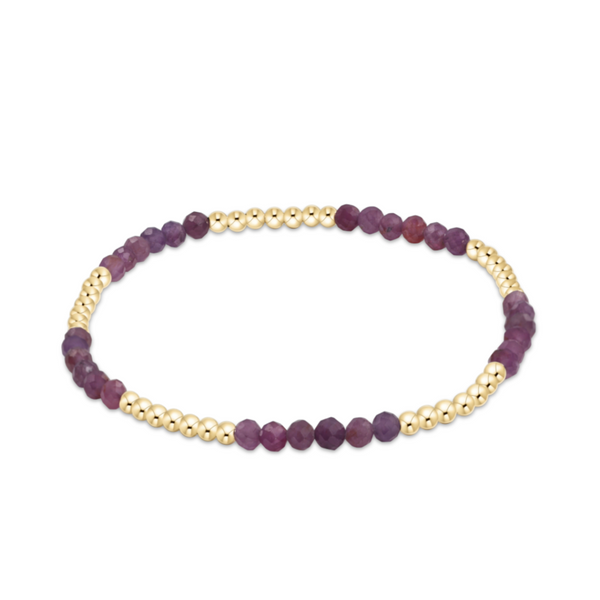enewton® Blissful Pattern 2.5mm Bead Bracelet - Ruby