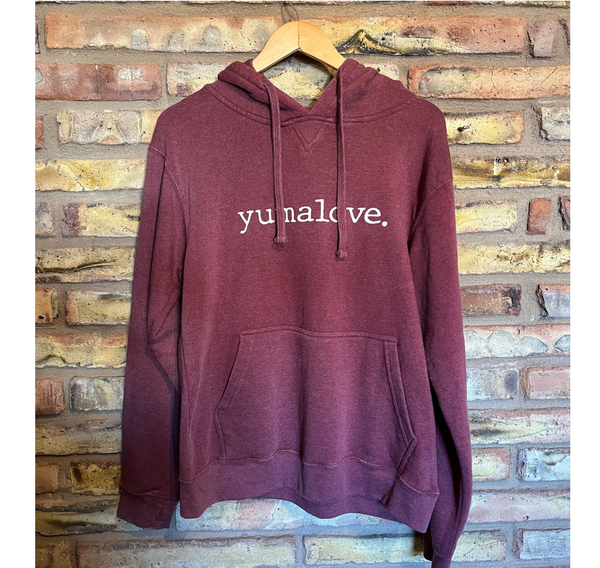 Yuma Roots™ yuma love. Adult Hoodie Sweatshirt in Seasonal Colors