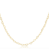 enewton® Gold Choker Love Heart Chain - 17"