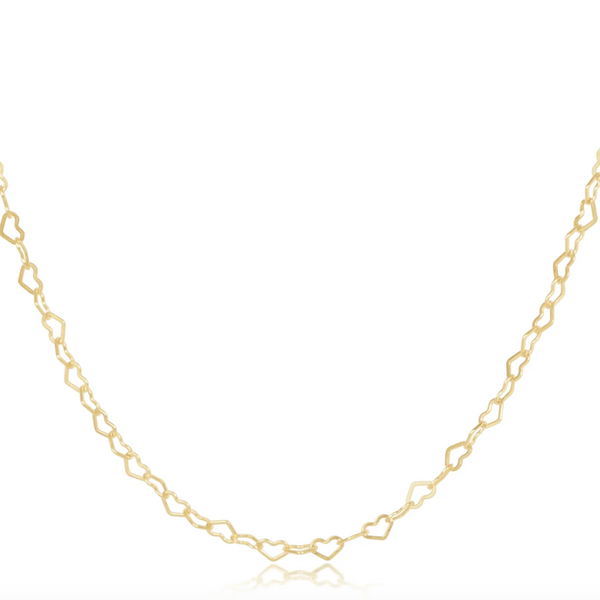 enewton® Gold Choker Love Heart Chain - 17"