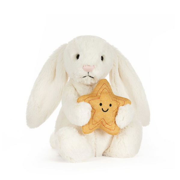 Jellycat® Bashful Cream Bunny with Star