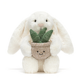 Jellycat® Bashful Cream Bunny with Plant
