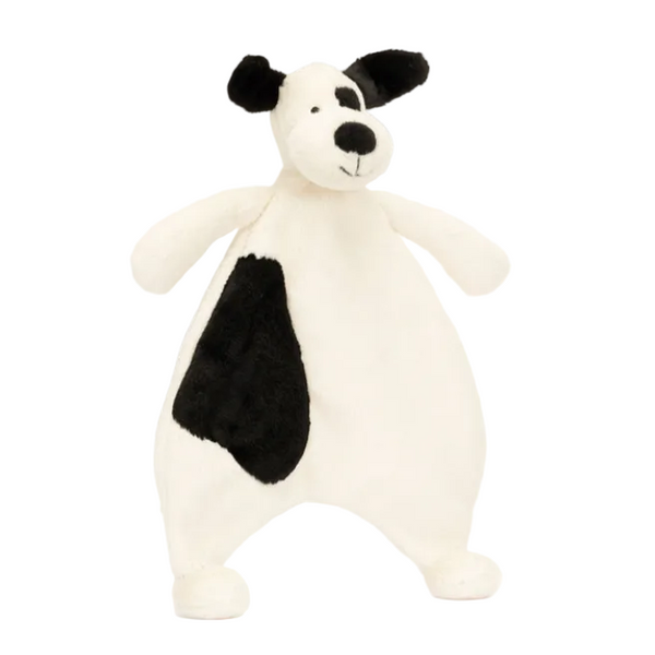 Jellycat® Bashful Black & Cream Puppy Comforter